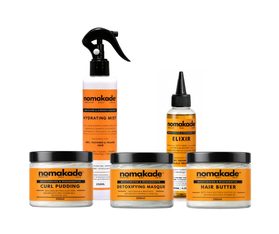 NOMAKADE complete hair ritual product range